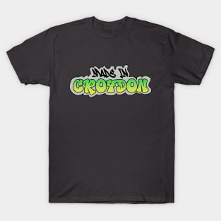 Made in Croydon I Garffiti I Neon Colors I Green T-Shirt